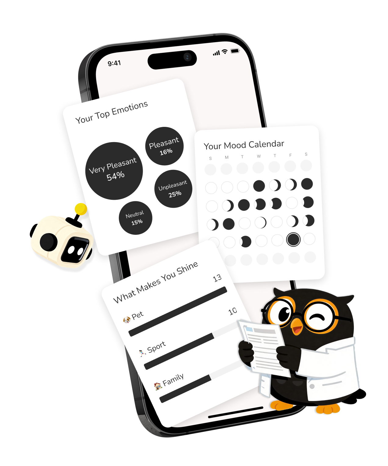 Automatic mood tracker - track emotional patterns automatically