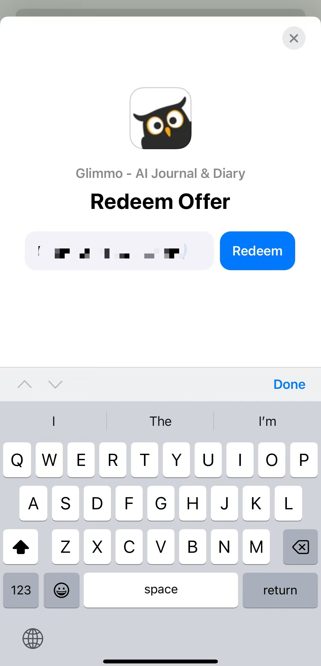Step 4: Hit Redeem to activate