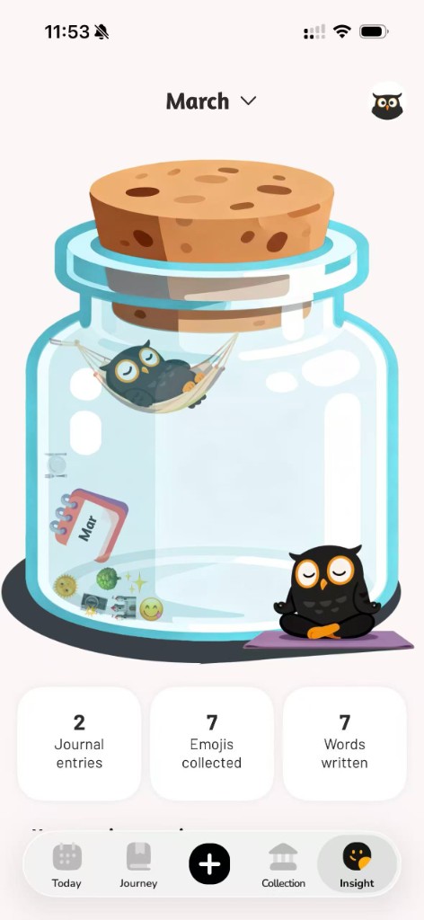 Glimmo Emoji Life Jar - your journey visualized in emojis